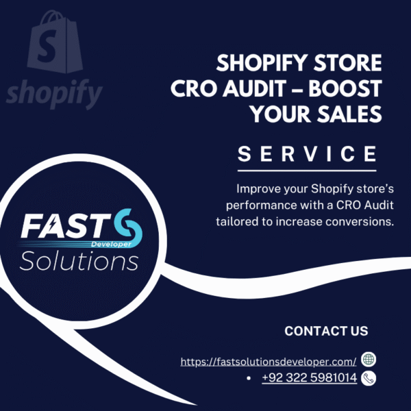 Shopify Store CRO Audit – Boost Your Sales