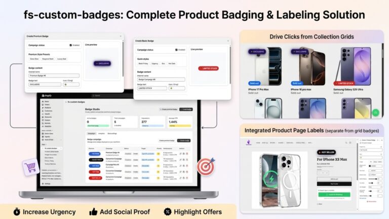 How Custom Product Badges Can Improve Your Shopify Store